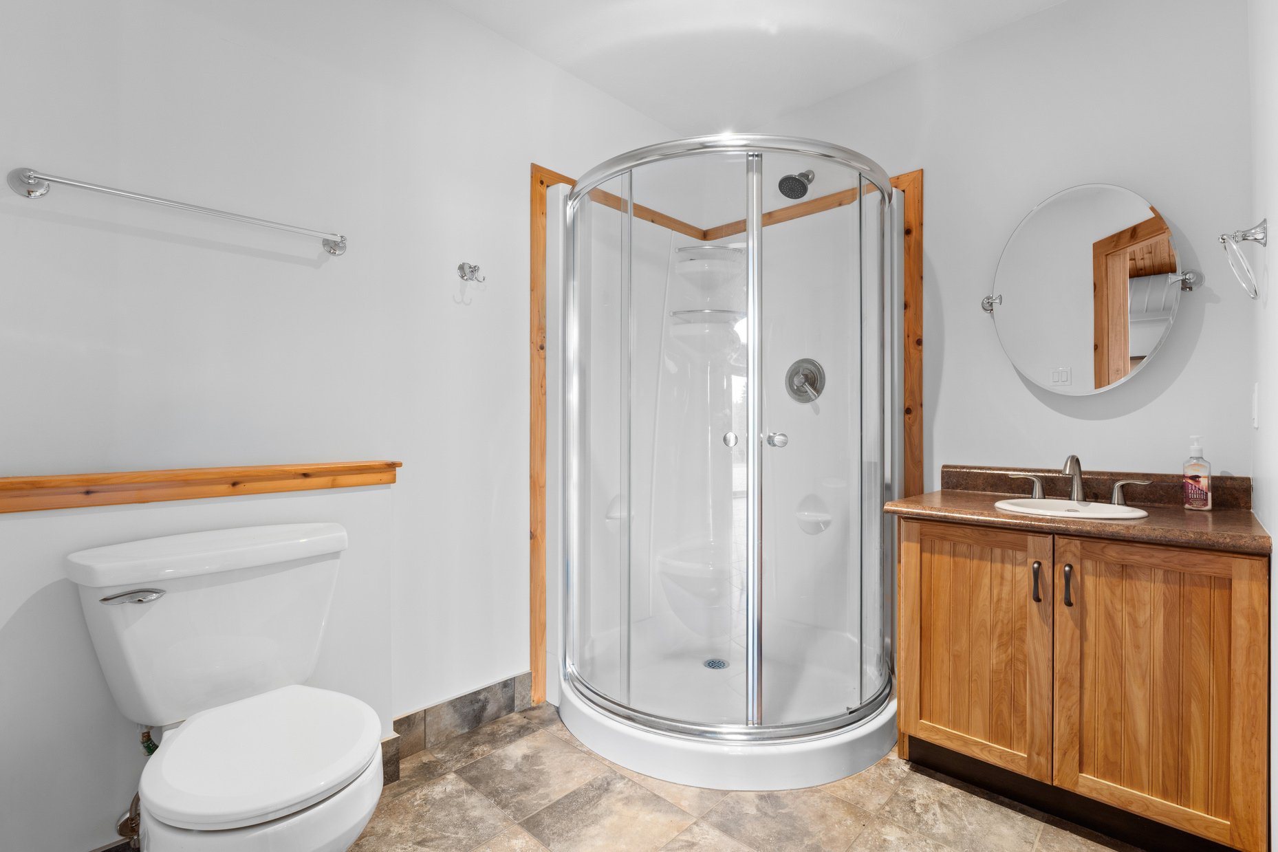 Pool area bathroom